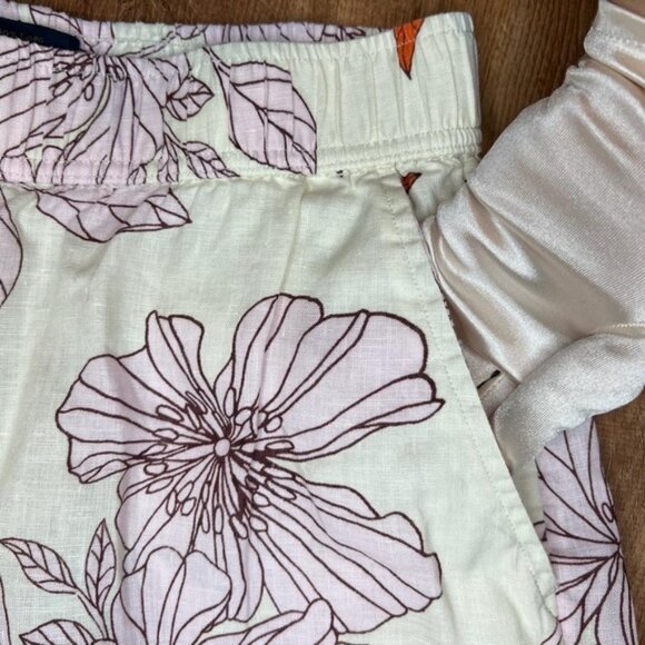 NWOT RACHEL ROY 100% LINEN Wide Leg Elastic Waist Pull on Boho Pants wPockets M - Picture 9 of 11